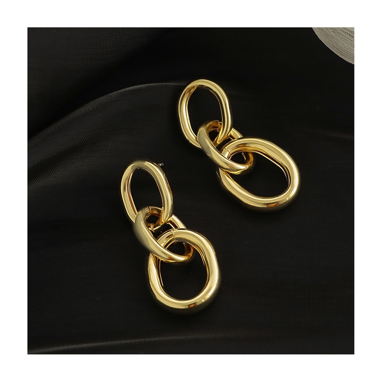 Hoa tai dáng dài thiết kế độc đáo dạng xích