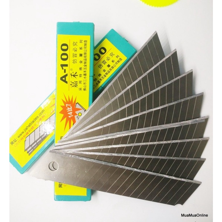 10 lưỡi dao rọc giấy a100 18mm hàng chất lượng
