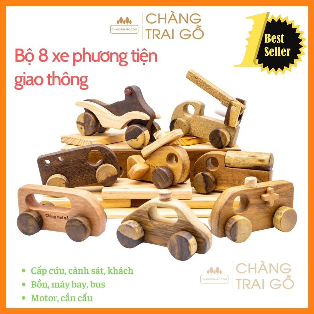 Bộ 8 Phương Tiện Giao Thông - Chàng Trai Gỗ