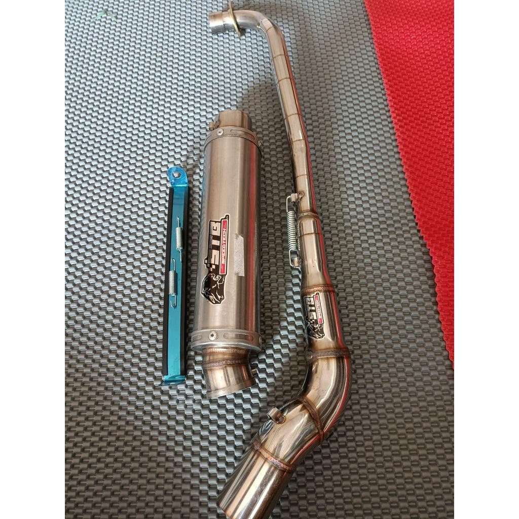Pô Stb inox gắn xe Dream, Wave, Sirius