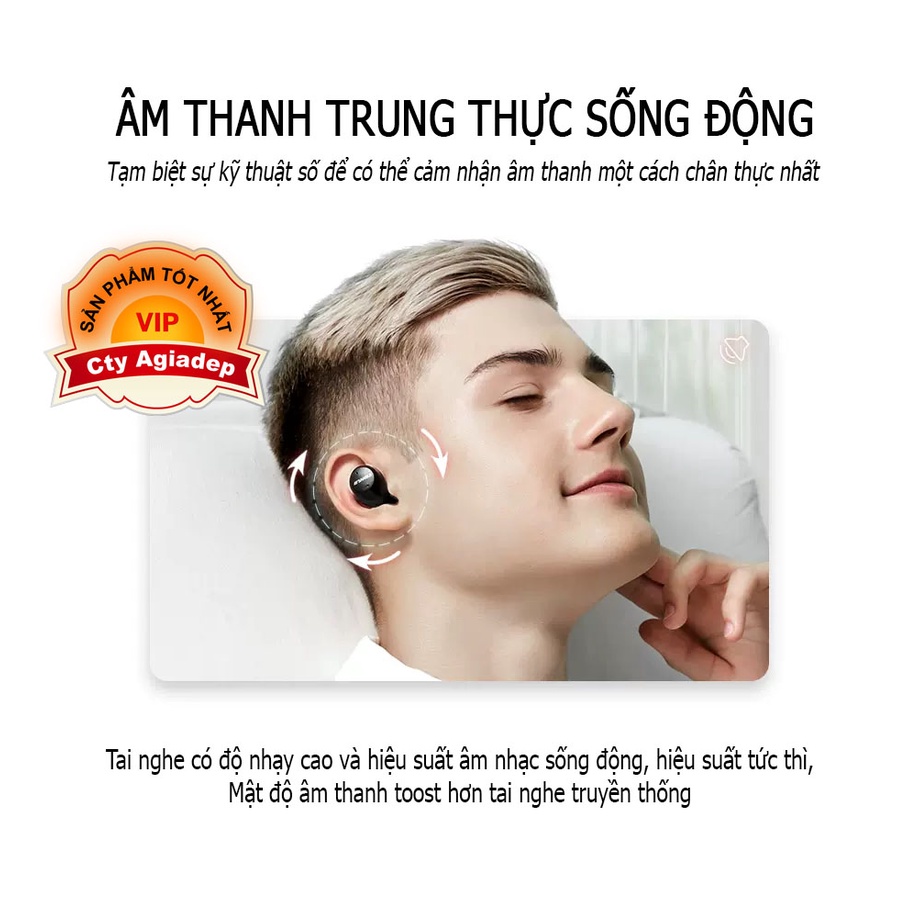 Tai nghe Bluetooth Sansui / Sansui I23 dành cho nam và nữ-AGD