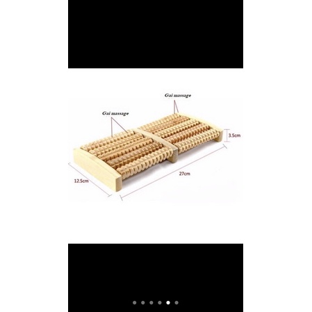 Bàn lăn gỗ masager chân