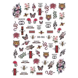 Hình dán móng,sticker nail hình thương hiệu