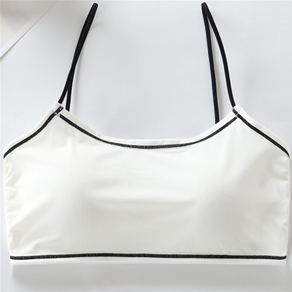 Áo ngực cho bé gái bằng cotton thoáng khí không có vòng thép với miếng đệm bọt biển có thể tháo rời