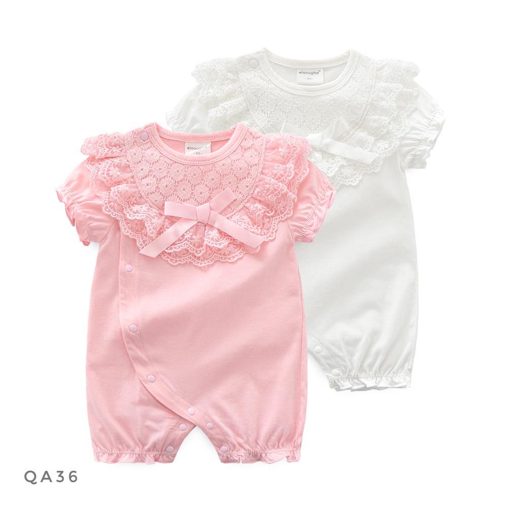 Body đùi cộc tay nơ ngực - QA36