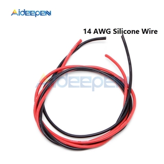 Cặp dây cáp RC bằng silicon dẻo 14 AWG dài 2m màu đỏ và đen