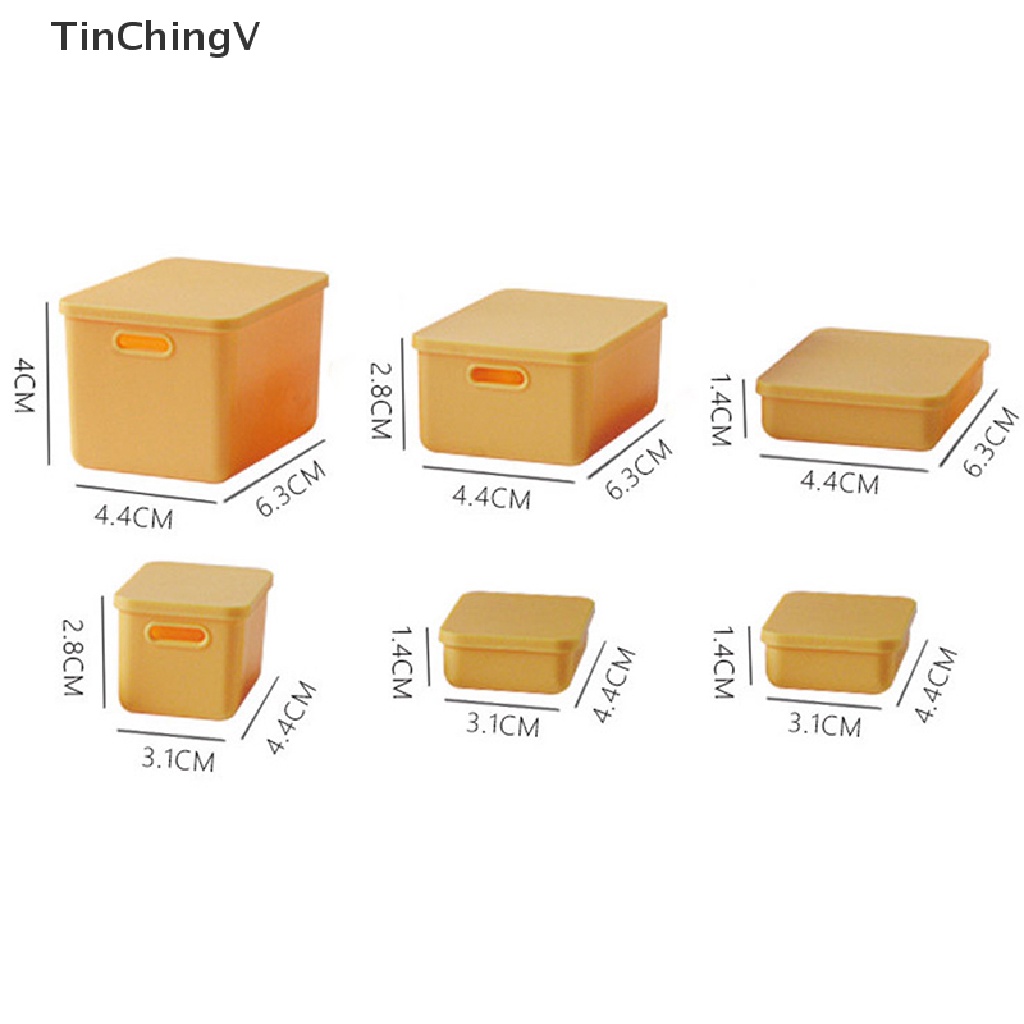 Bộ 6 Hộp Nhựa Mini 1: 6 1: 12 Dùng Đựng Đồ Chơi Búp Bê