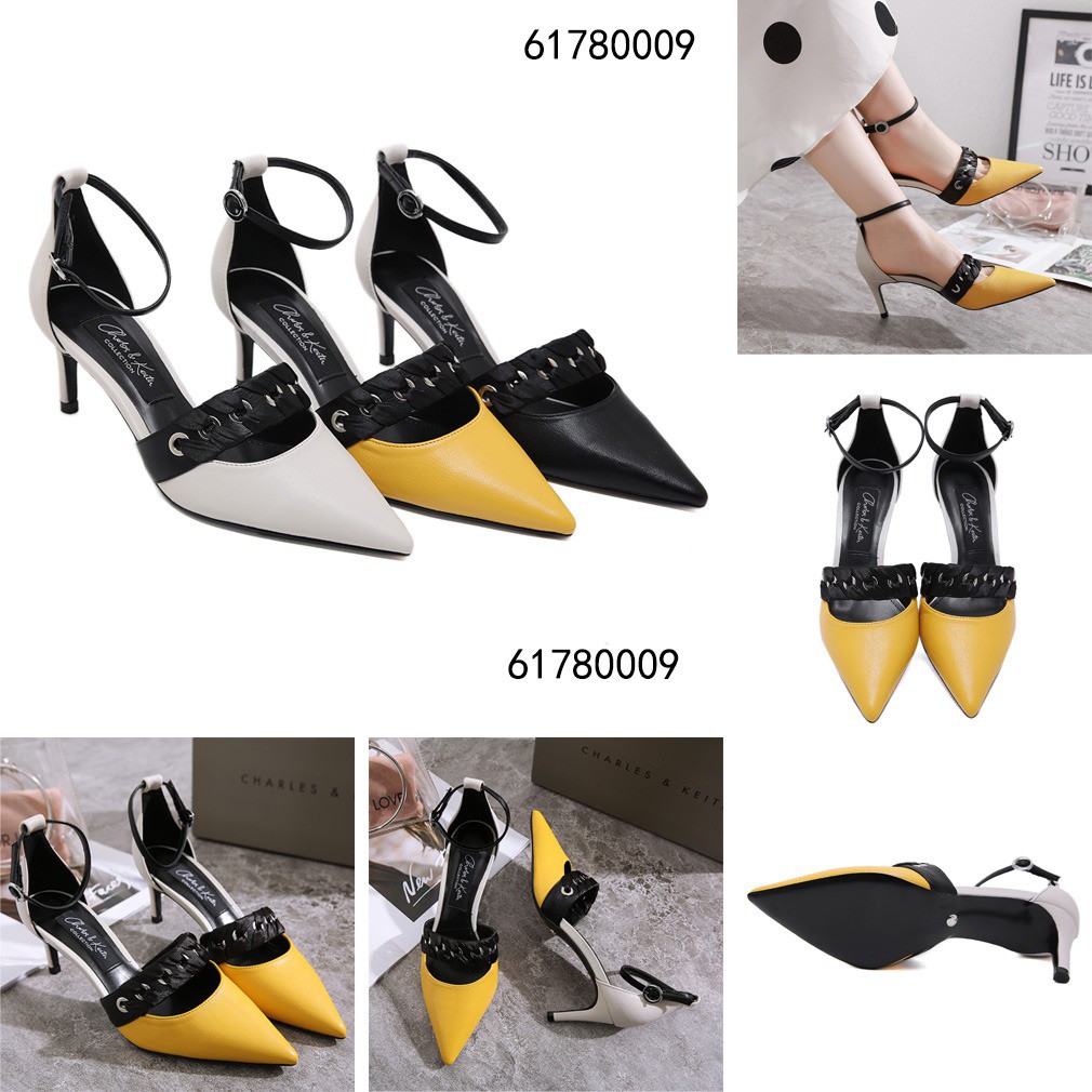 Giày Cao Gót Mũi Nhọn Charles & Keith 61780009