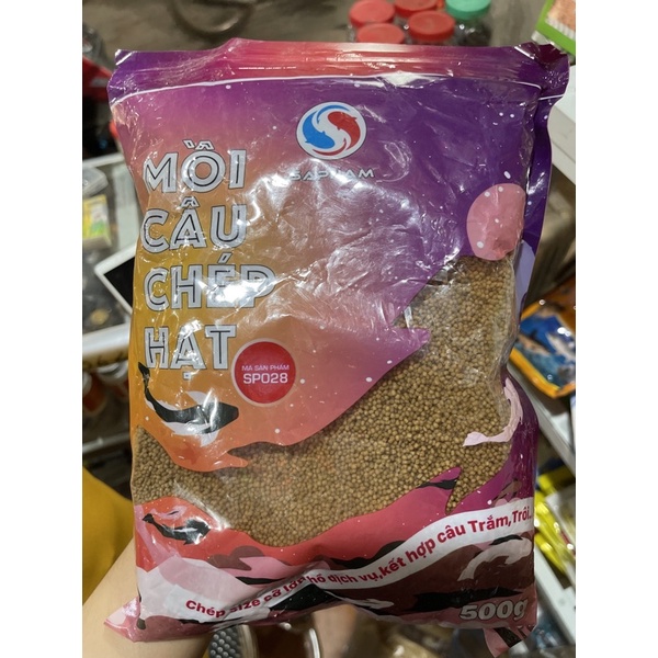 Mồi câu chép hạt sapham