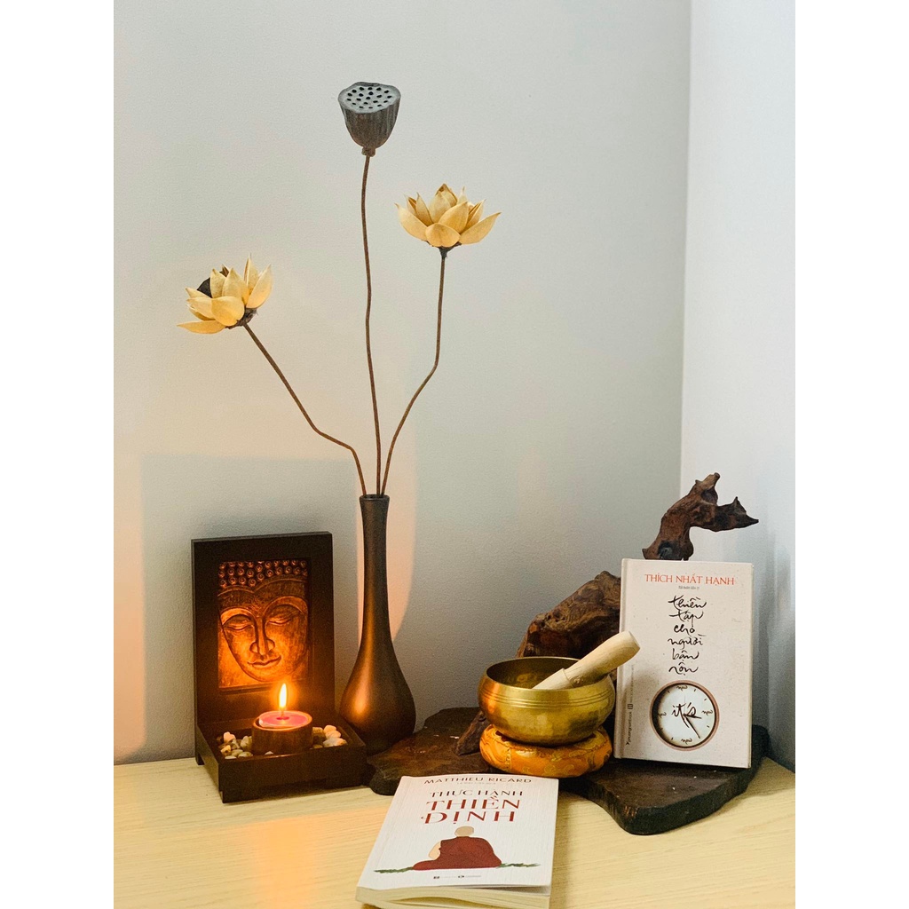 Hộp Nến Phật Bình An, Đế Nến Mặt Phật Thích Ca Mâu Ni Đặt Decor Trang Trí Nhà Cửa, Bàn Làm Việc, Phòng Thiền