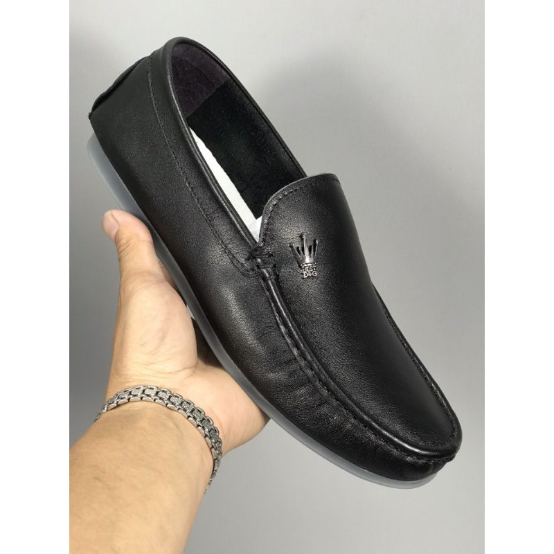 Giày lười da nam mũi vuông đế dẻo ECCO 2021