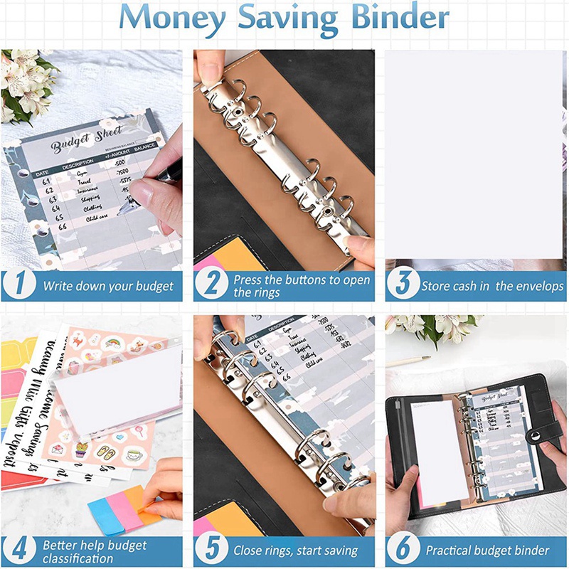 Set 49 Túi Đựng Tiền Tài Liệu Khổ A6 Tiện Dụng