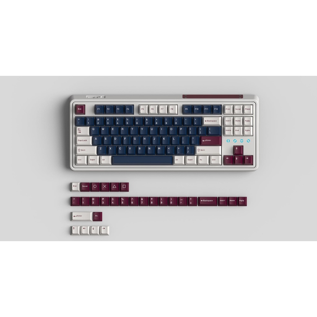 Phím cơ không dây FL-Esports CMK87 CPM Metal Heart RGB/ Hotswap/ Bluetooth/ Wireless 2.4Ghz/ USB Type C chính hãng