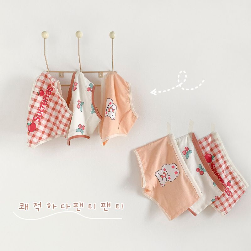 Chip đùi bé gái xinh xắn dễ thương combo 3 quần lót trẻ em đồ lót cho bé từ 9-46kg