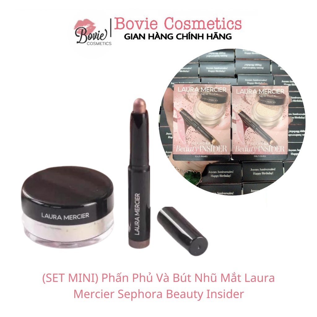 (SET MINI) Phấn Phủ Và Bút Nhũ Mắt Laura Mercier Sephora Beauty Insider