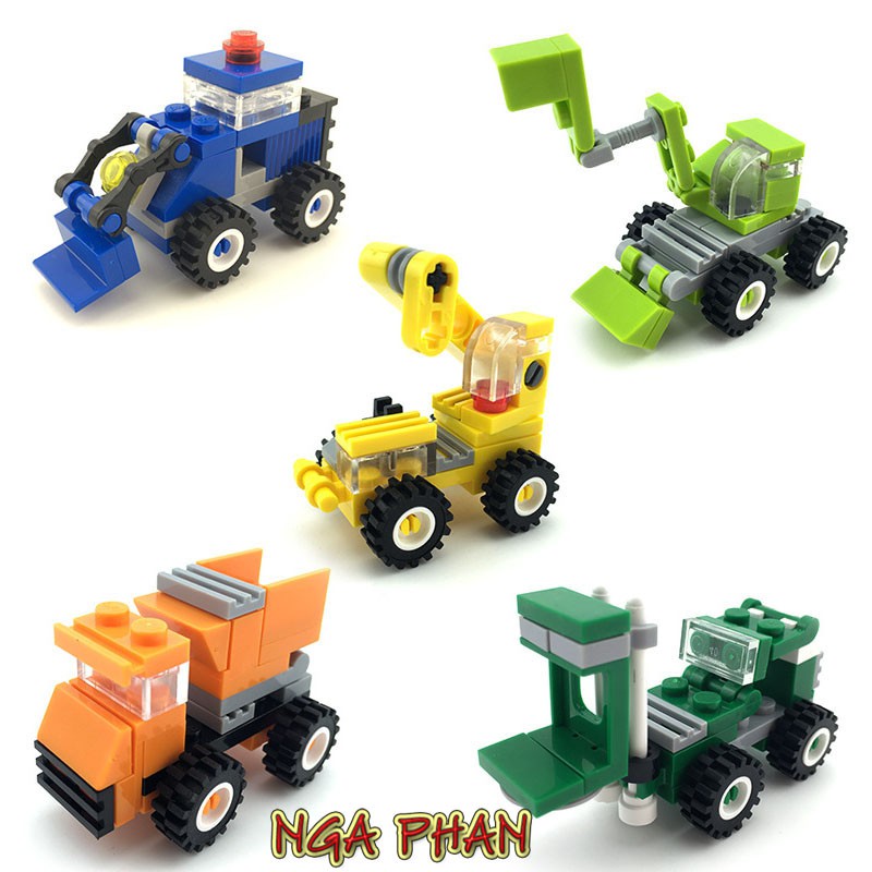 1 Hộp Xe Xây Dựng Đồ Chơi Xếp Hình Lắp Ráp Lego Enlighten