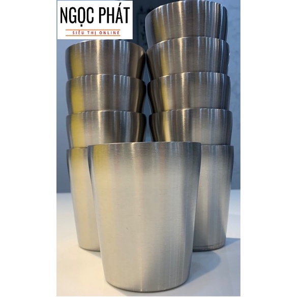LY/ CỐC INOX  2 LỚP 330ML, HÀNG DÀY, KIỂU DÁNG ĐẸP, KHÔNG LO RƠI VỠ