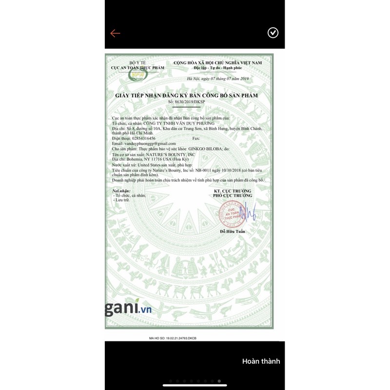 Tthực phẩm chức năng Ginkgo biloba | BigBuy360 - bigbuy360.vn