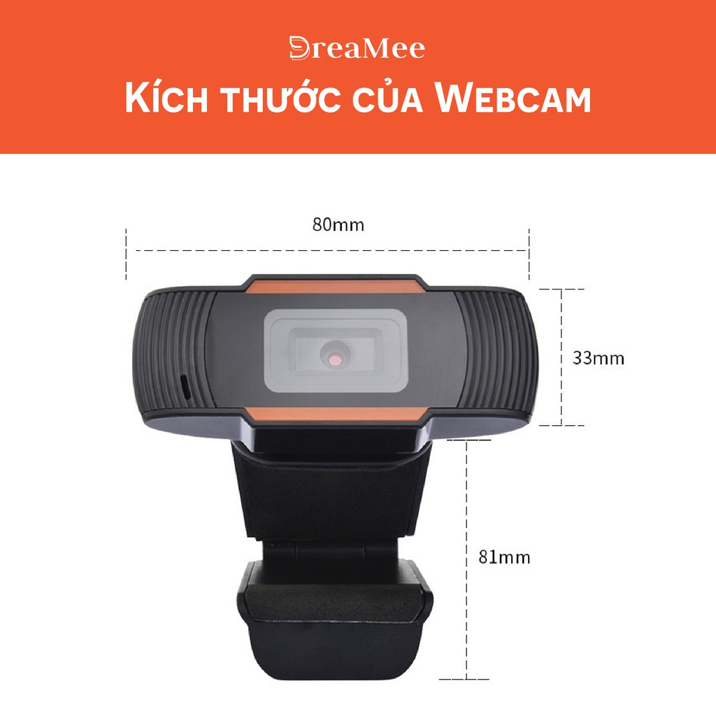 (Hàng có sẵn) Webcam Máy tính chuyên dụng cho Livestream, Học và Làm việc Online Siêu rõ nét HD 720p