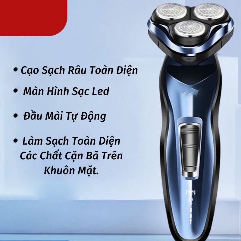 Máy Cạo Râu Đa Năng Máy Cạo Râu Mini Lưỡi Cạo Nổi 5D Sạc Pin Đầu Cạo Chống Nước Gia Dụng Thông Minh ASAKI