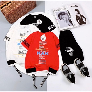 Bộ cotton sành điệu cho nam size 18 - 32kg