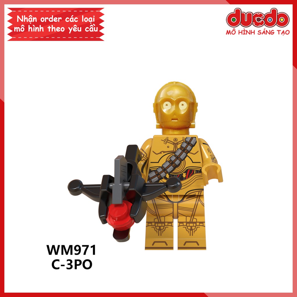 Minifigures các nhân vật trong Star Wars tuyệt đẹp - Đồ chơi Lắp ghép Xếp hình Mini Mô hình WM 6091