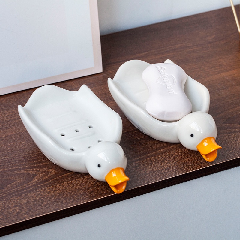 Hộp Đựng Xà Phòng Đa Năng Hình Chú Vịt Dễ Thương