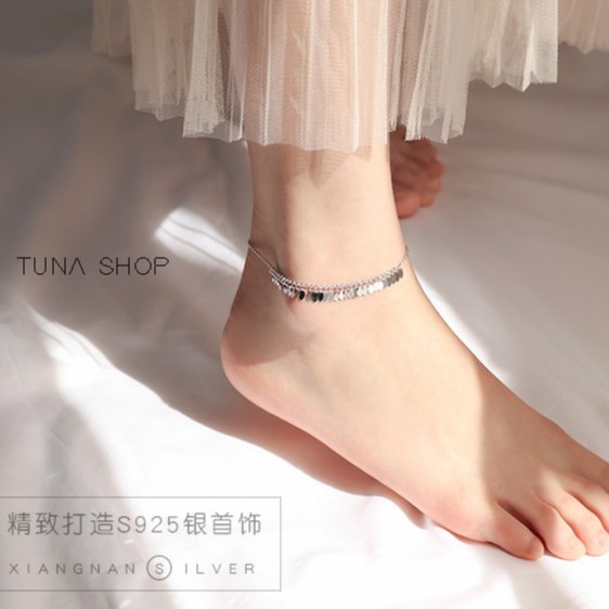 Lắc chân Bạc 925 nữ cao cấp -𝑽𝒊𝒅𝒆𝒐 𝒕𝒉𝒂̣̂𝒕- [ORDER] - TUNA SHOP cam kết 100% chuẩn Bạc 925, không r