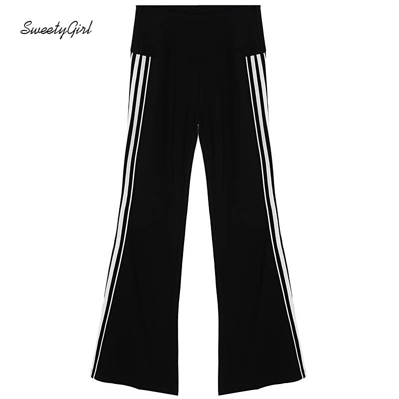 Quần Dài Ống Loe Lưng Thấp Màu Trắng Đen Thời Trang 2022 Quyến Rũ Cho Nữ