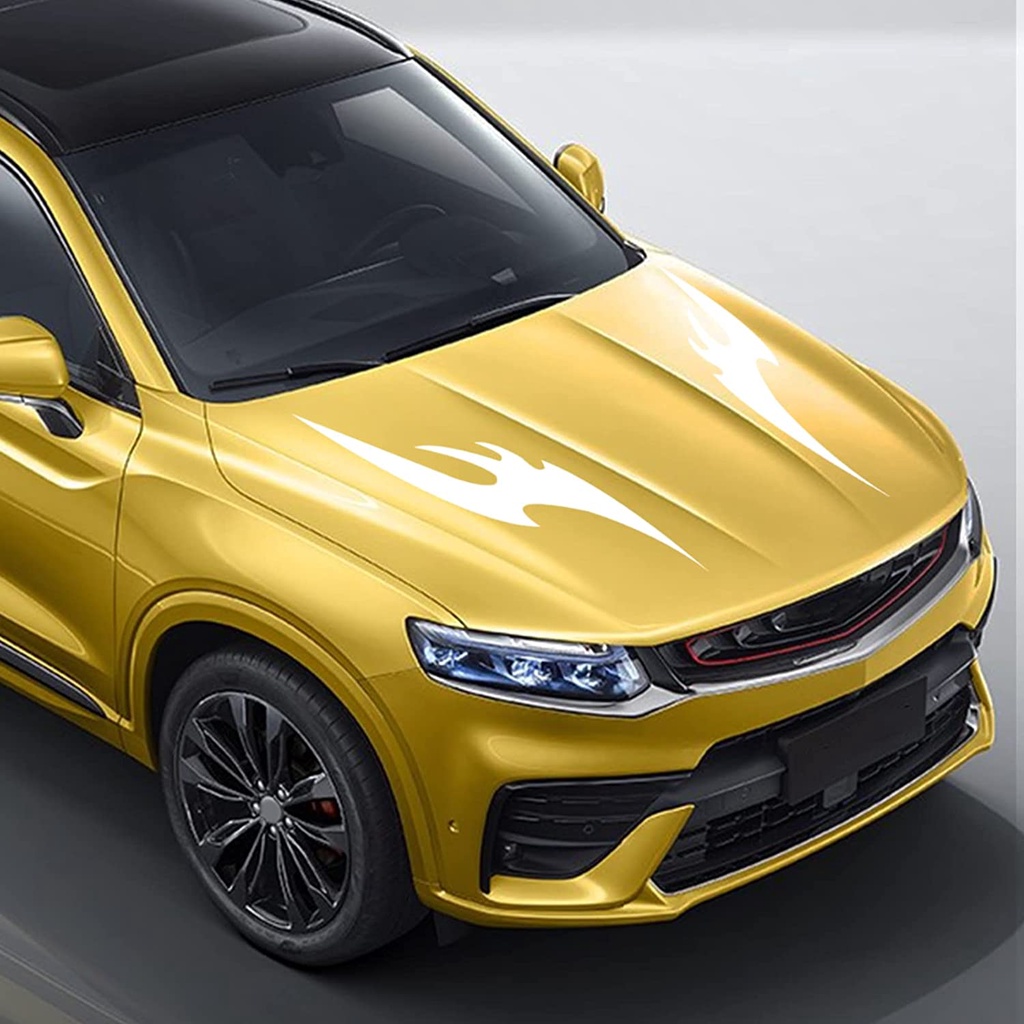Tem Decal Hình Ngọn Lửa Cá Tính Dán Trang Trí Nắp Capo Xe Ô Tô