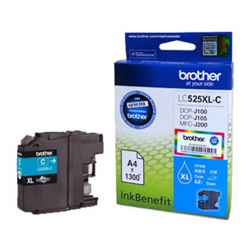 Mực in Brother LC535XLC Cyan Ink tank (LC535XLC) - Hàng Chính Hãng