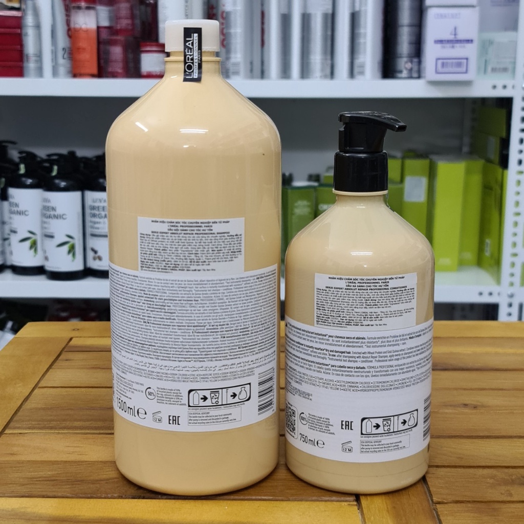 DẦU GỘI XẢ L'OREAL ABSOLUT REPAIR 300ml - 200ML / 1500ml - 1000ML/ 500ml - 200ml