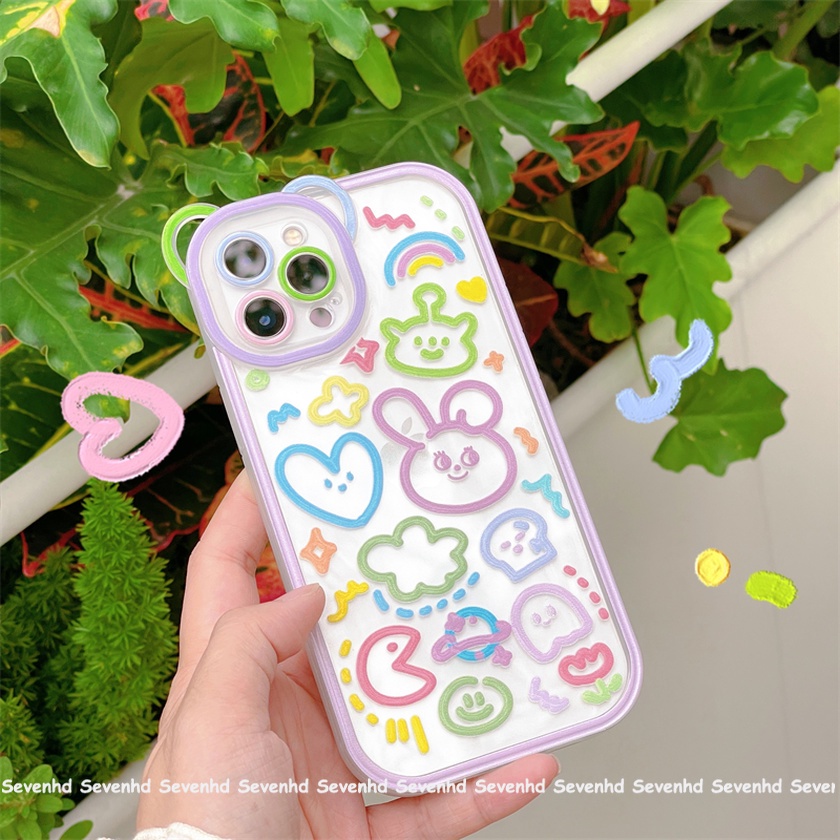Ốp Điện Thoại Họa Tiết Động Vật Hoạt Hình Cho iPhone 14 13 12 11 Pro Max Xs Max Xr X 6 6s Plus