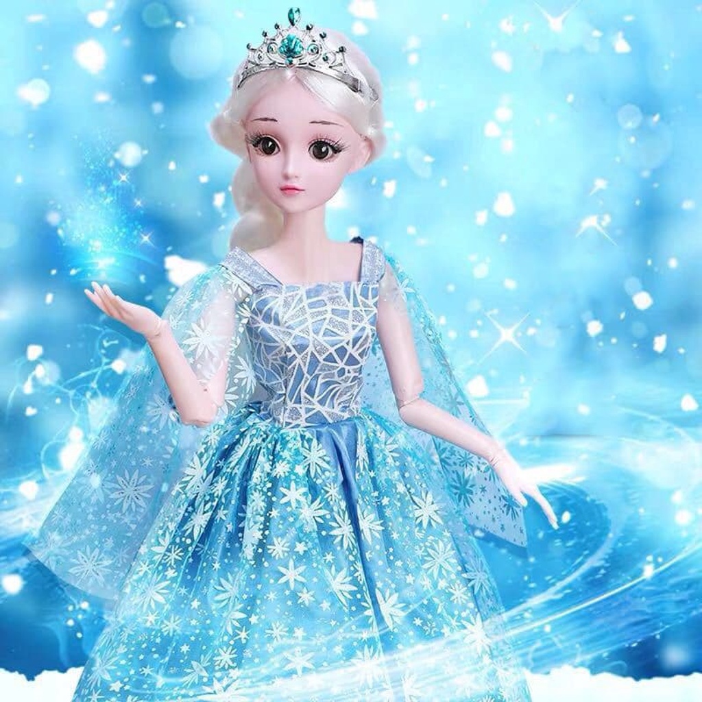 Búp Bê Công Chúa Tuyết Elsa Có Hộp Đựng Cao Cấp