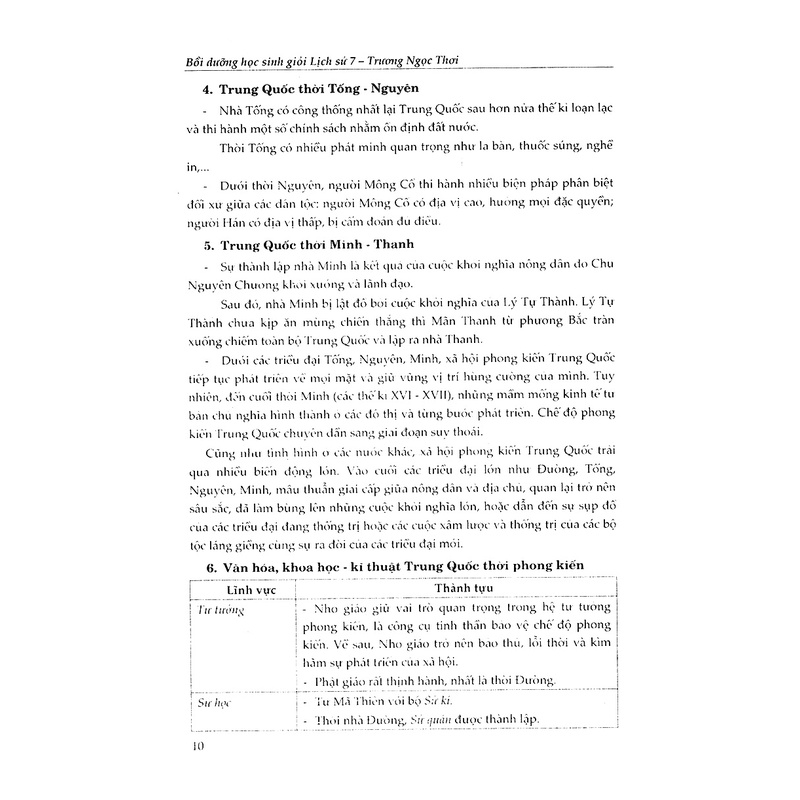 Sách Bồi Dưỡng Học Sinh Giỏi Lịch Sử 7