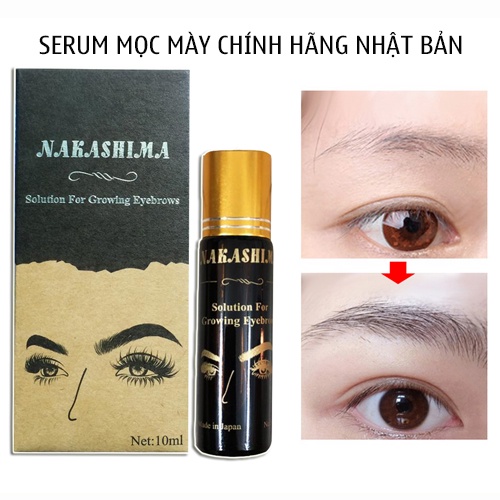 Serum Kích Thích Mọc Lông Mày Nakashima - Chính hãng An Toàn Hiệu Quả