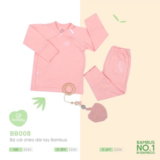 BuBaby - Bộ dài tay cài chéo sơ sinh