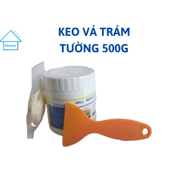 Keo trám trét vá hở nứt tường đa năng thông minh siêu tốc DOCONU 500g.