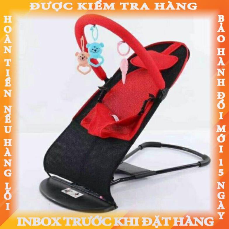Ghế rung cho bé đa năng bập bênh - loại tự nhún có đồ chơi cho trẻ ngủ hoaithuog