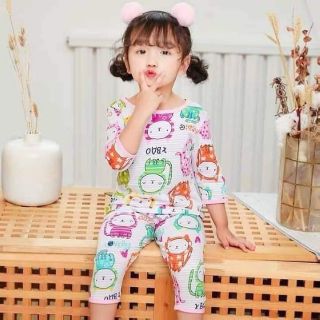 Combo bộ sợi tre xuất Hàn cho bé