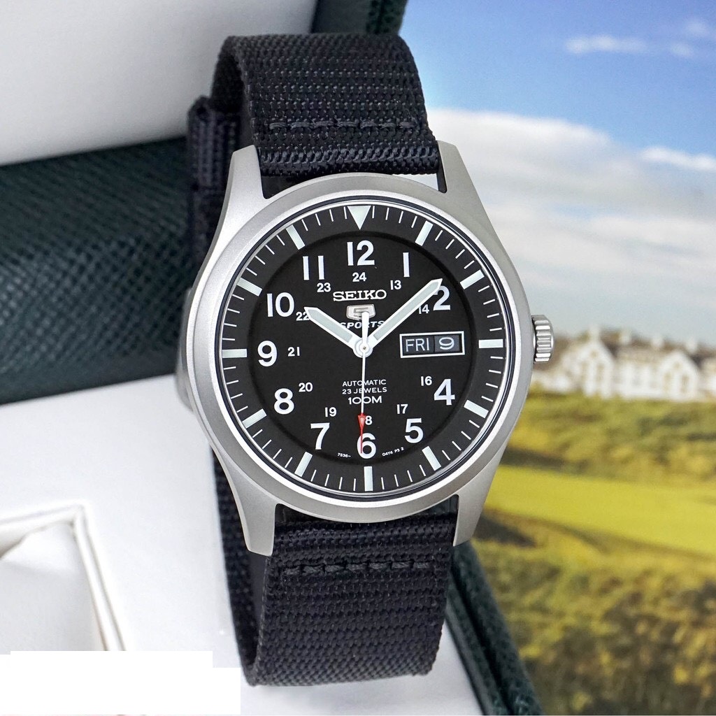 Đồng hồ nam Seiko 5 Quân Đội SNZG15K1
