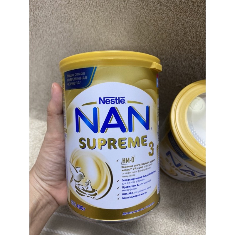 [HÀNG NGA] Sữa Nan SUPREME Nga số 3 hộp 400gr