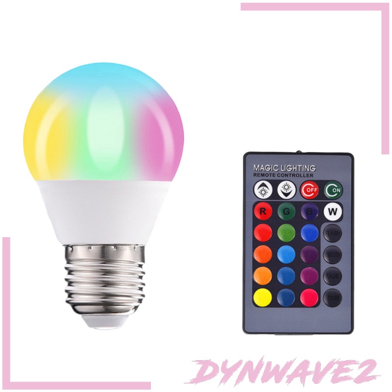 Bóng Đèn Led E27 3w Rgb Thay Đổi Màu Sắc Điều Khiển Từ Xa Tiện Dụng