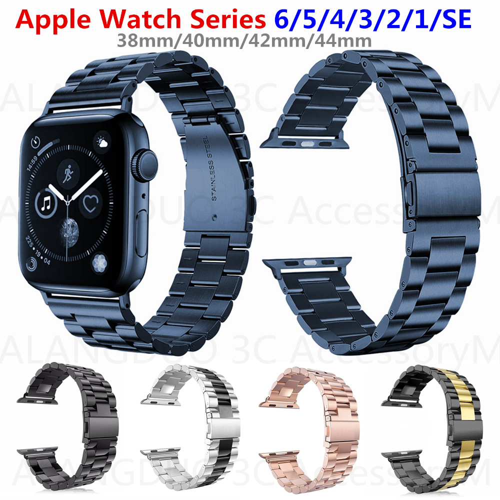 Dây Đeo Inox Cho Đồng Hồ Apple Watch 42mm 38mm Series 5 4 3 Se 6 40mm 44mm