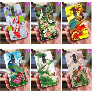 Ốp lưng LG G3 (dẻo viền trắng trong) - Hình Chim Công, Cá Chép, Cò