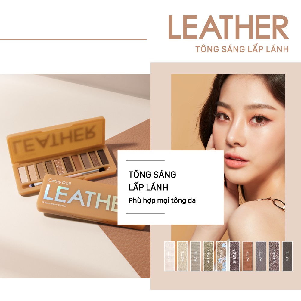 [Mã FMCGM50 - 8% đơn 250K] Bảng màu mắt Cathy Doll Eyeshadow Palette 1g x 10Colors | BigBuy360 - bigbuy360.vn