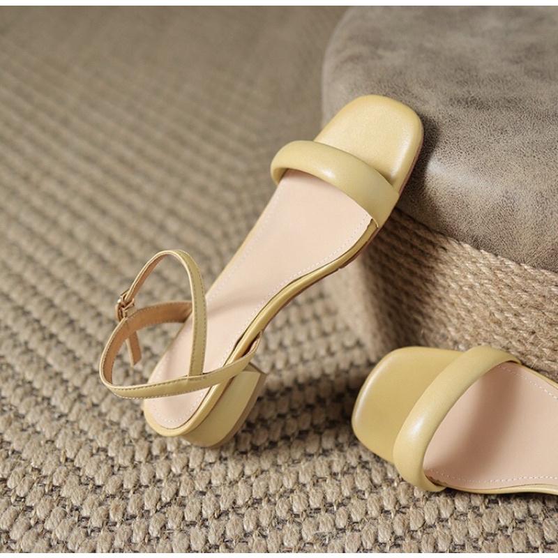 Giày sandal nữ Dily gót vuông quai ngang trẻ trung 3cm-aa0328