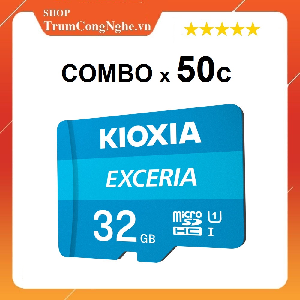 Combo Thẻ nhớ 32GB KIOXIA (Toshiba) Exceria microSDHC Class10 100MB/s