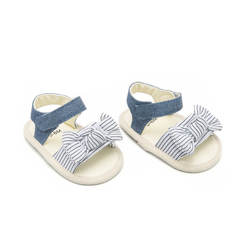 Sandal kẻ sọc chống trượt cho bé gái