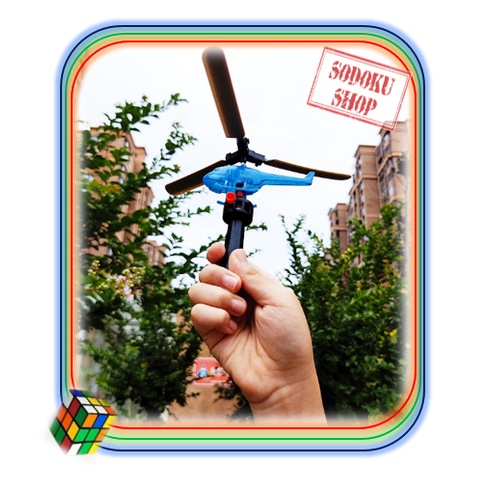 Máy Bay Trực Thăng Đồ Chơi Kéo Dây Bay Lên Vui Nhộn Cho Bé 02102